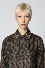 Load image into Gallery viewer, Printed silk shirtdress
