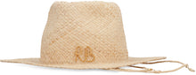 Load image into Gallery viewer, Straw fedora hat
