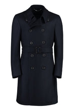 Load image into Gallery viewer, Double-breasted wool coat
