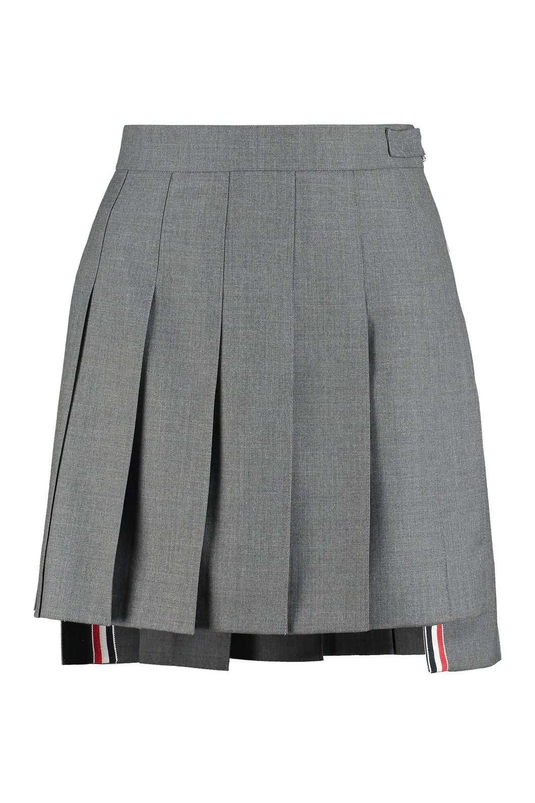 Wool pleated skirt