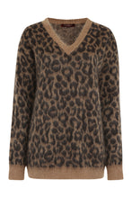 Load image into Gallery viewer, Fiumana leopard motif sweater
