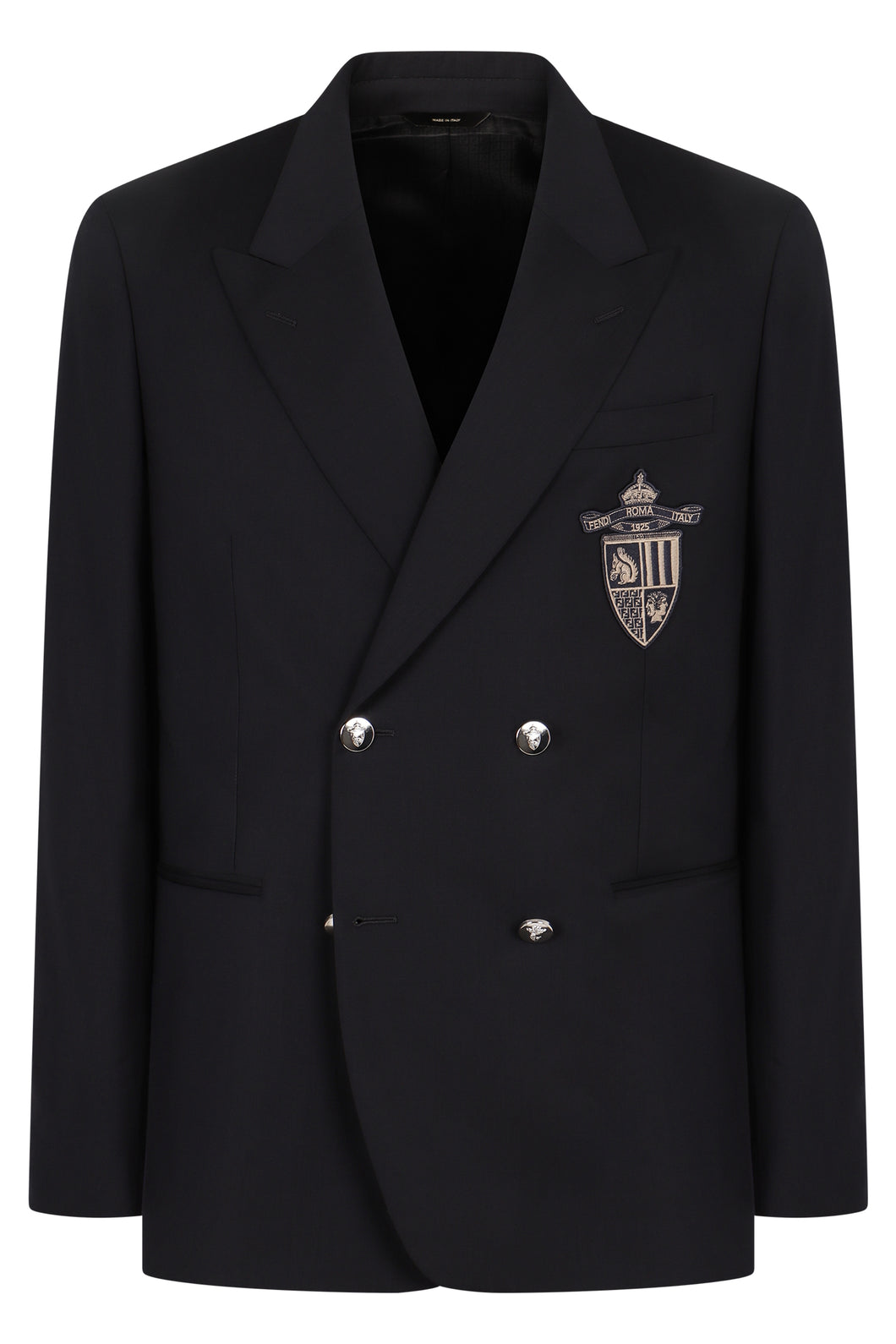 Double-breasted wool jacket