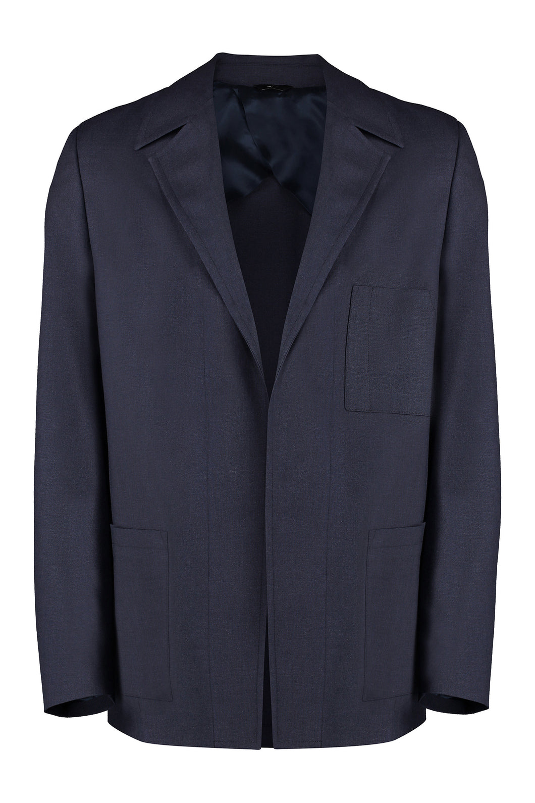 Single-breasted virgin wool jacket