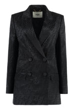 Load image into Gallery viewer, Double-breasted silk jacket
