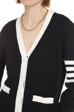 Load image into Gallery viewer, Intarsia detail cotton cardigan
