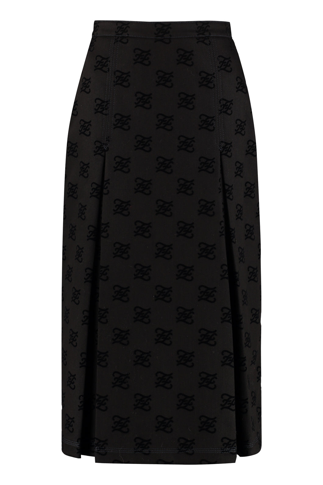 Cotton midi skirt