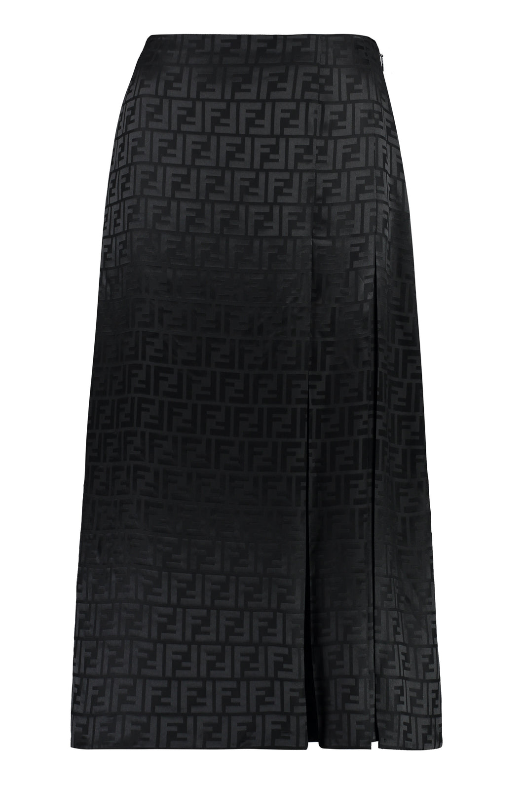 Silk midi skirt