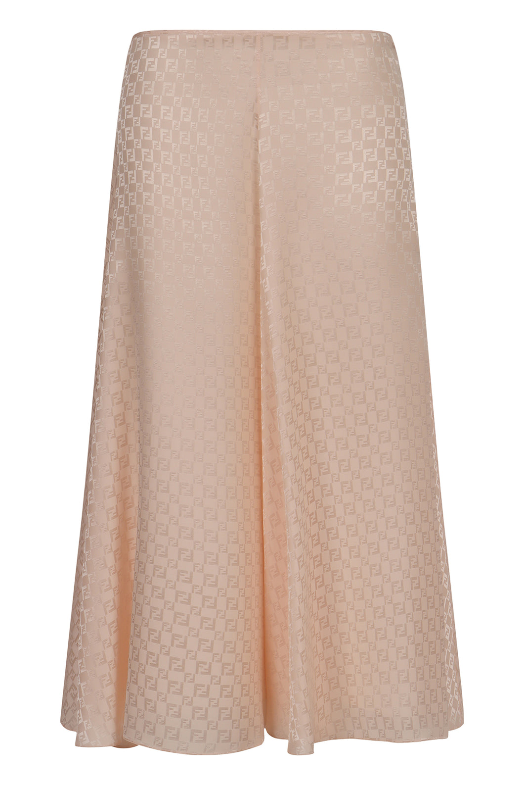Silk midi skirt
