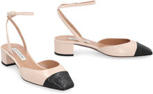 Load image into Gallery viewer, French Flirt leather slingback pumps

