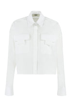 Load image into Gallery viewer, Cropped poplin shirt
