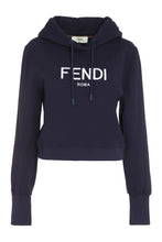 Load image into Gallery viewer, Cropped cotton hoodie
