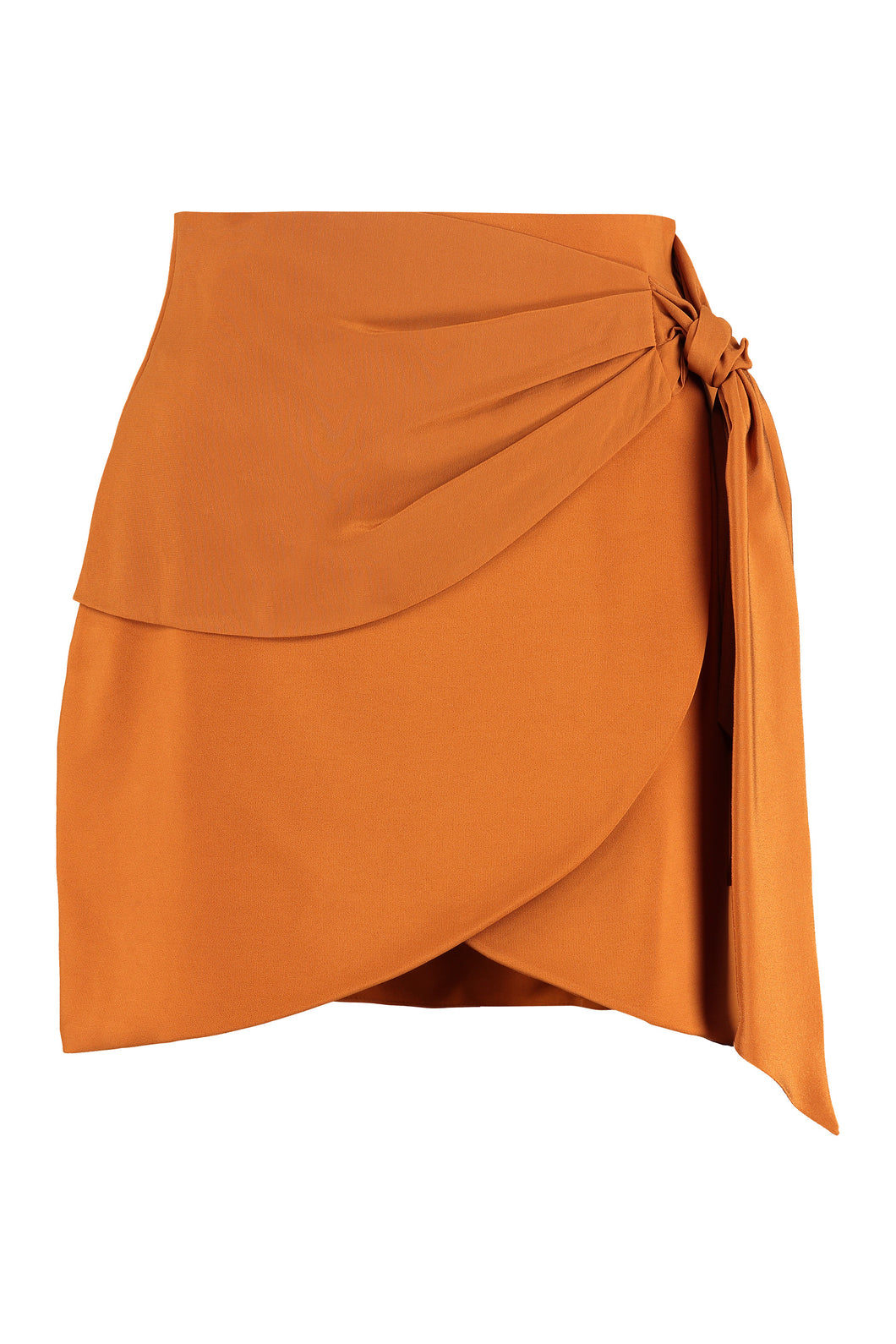 Crepe mini skirt