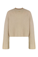 Load image into Gallery viewer, Wool and cashmere jersey with a ribbed knit
