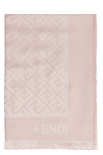 Load image into Gallery viewer, Printed wool and silk blend shawl
