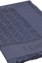Load image into Gallery viewer, Silk-wool blend jacquard shawl
