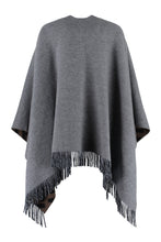 Load image into Gallery viewer, Wool-cashmere blend reversible cape coat
