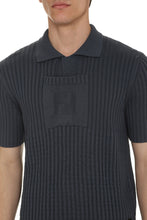 Load image into Gallery viewer, Ribbed knit polo shirt
