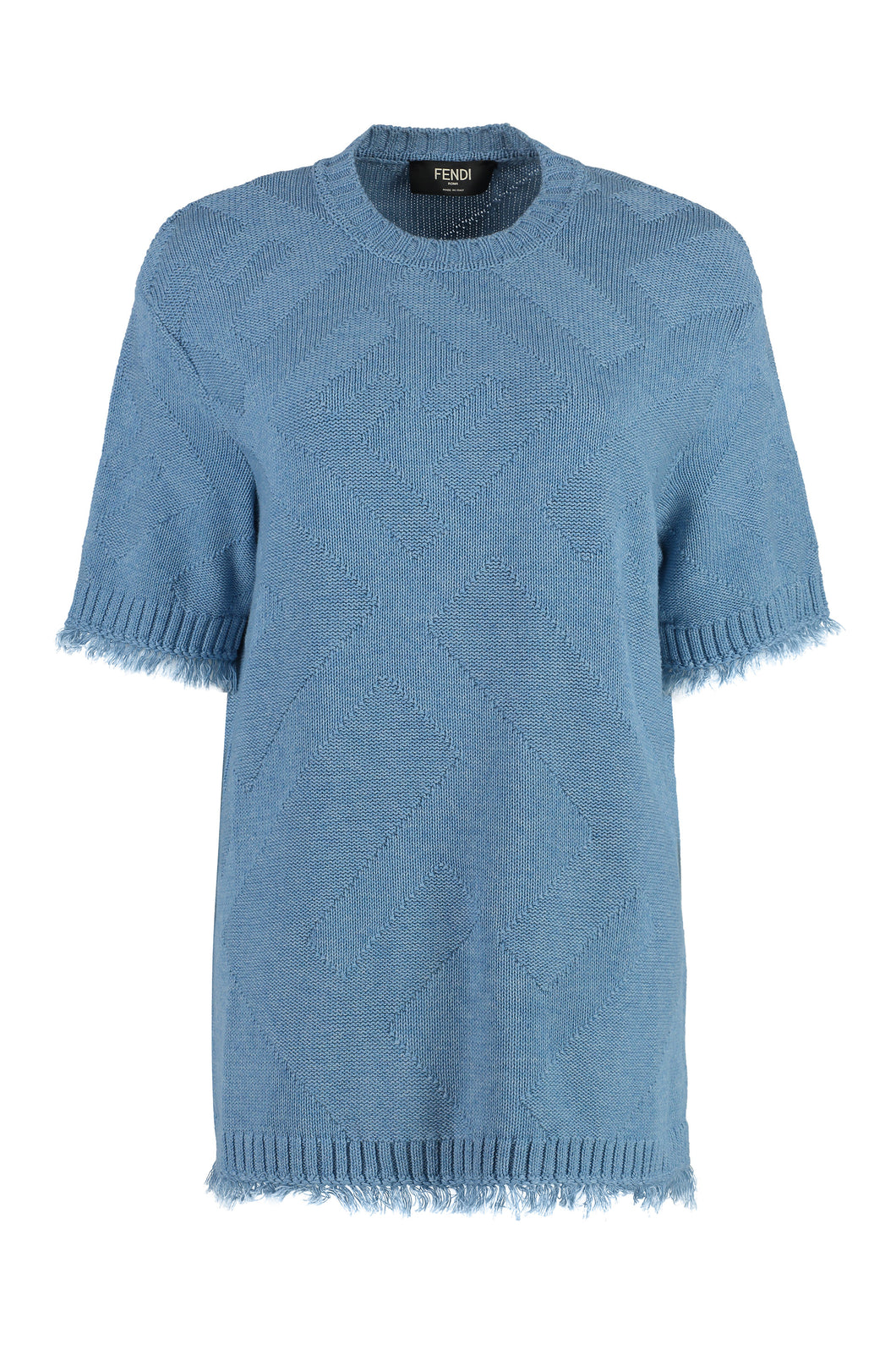 Cotton short sleeve sweater
