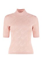 Load image into Gallery viewer, Cotton-viscose blend turtleneck sweater
