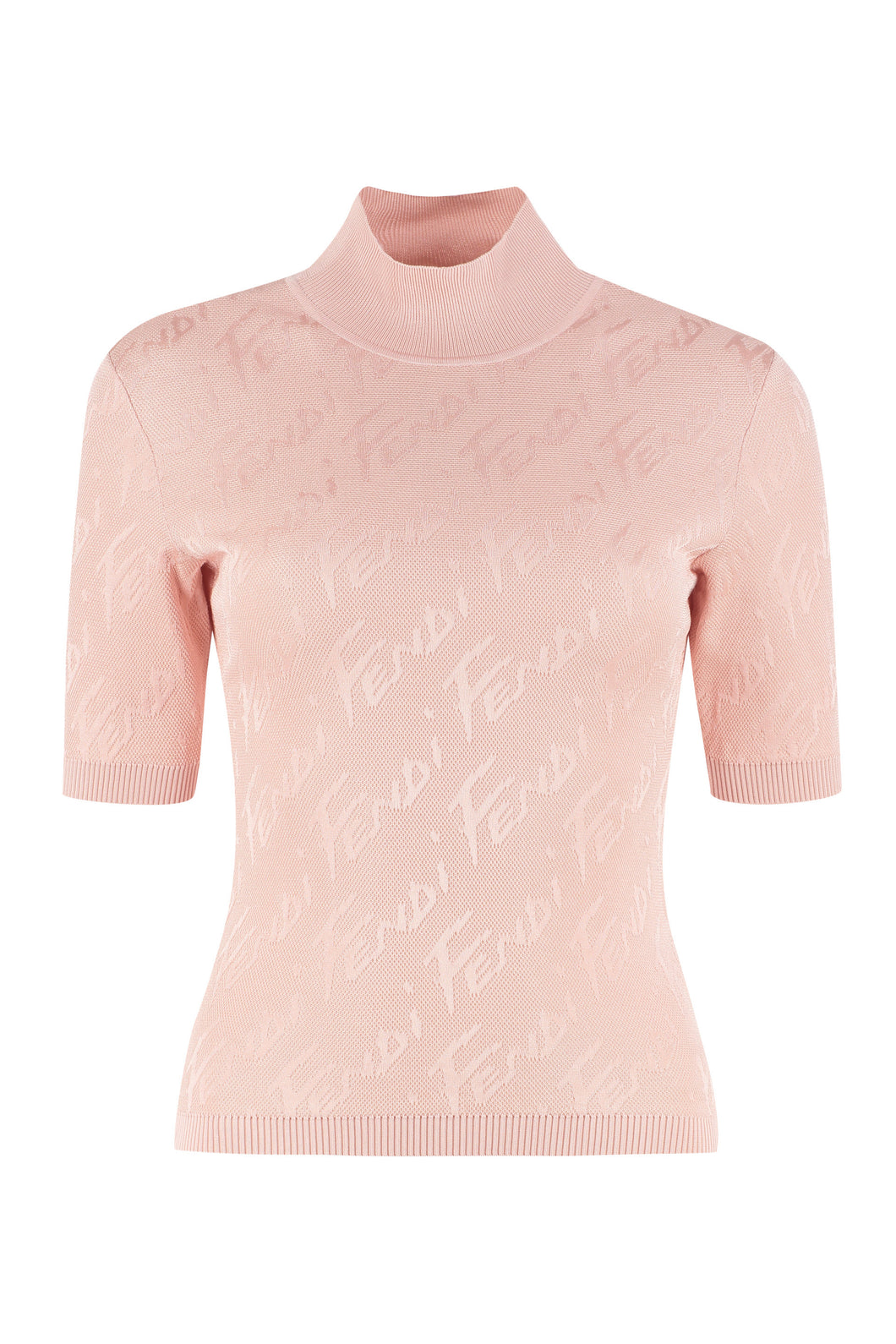 Cotton-viscose blend turtleneck sweater