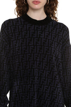Load image into Gallery viewer, All-over logo velvet sweater
