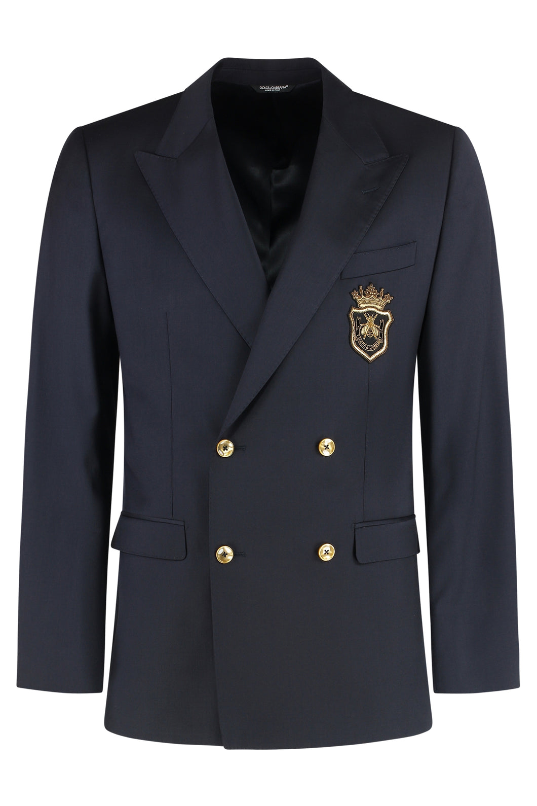 Double-breasted virgin wool jacket