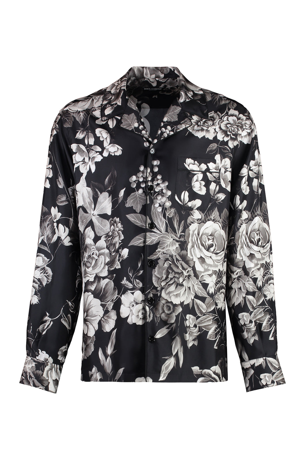 Printed silk shirt