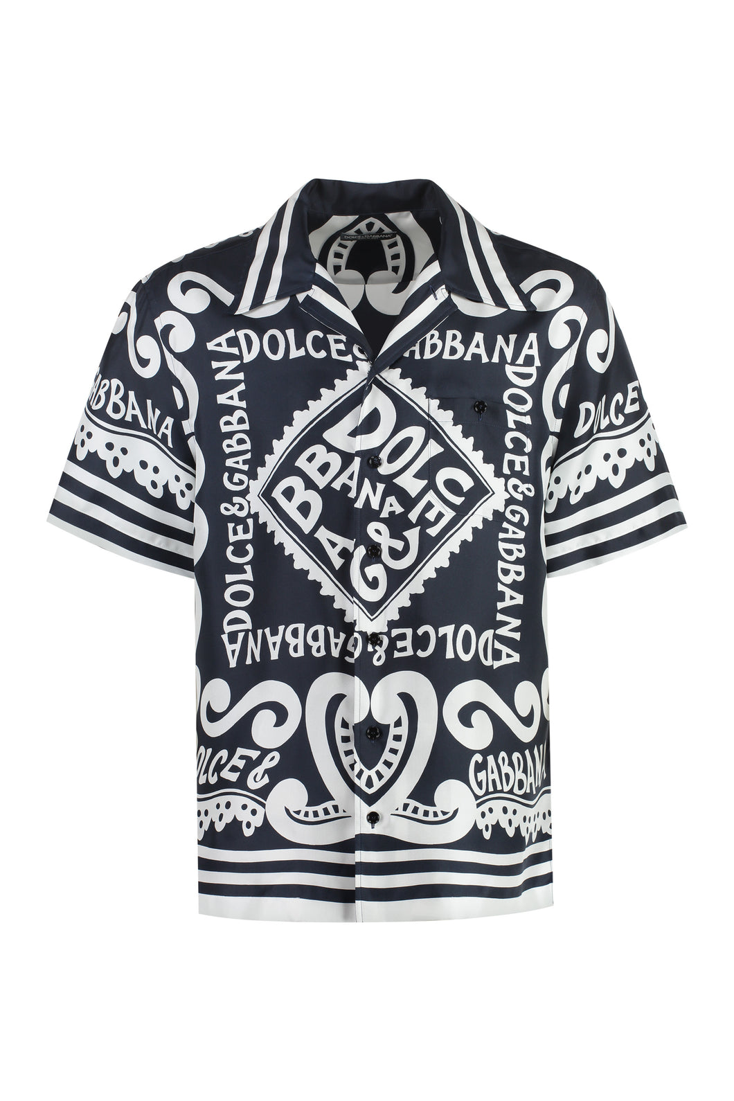 Printed silk shirt