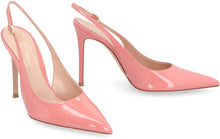 Load image into Gallery viewer, Patent leather slingback pumps
