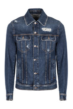 Load image into Gallery viewer, Destroyed denim jacket
