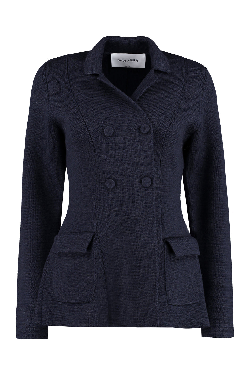 Double-breasted virgin wool jacket