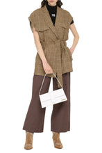 Load image into Gallery viewer, Checked linen vest
