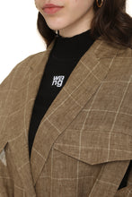 Load image into Gallery viewer, Checked linen vest

