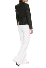 Load image into Gallery viewer, Belted leather jacket
