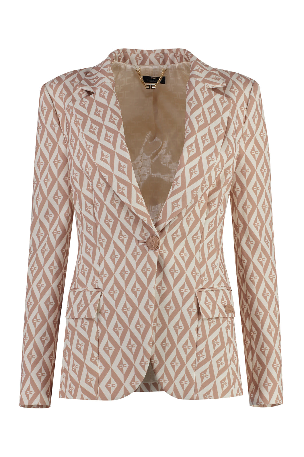 Single-breasted one-button blazer