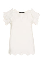 Load image into Gallery viewer, Giulio blouse cotton poplin with embroidered hem
