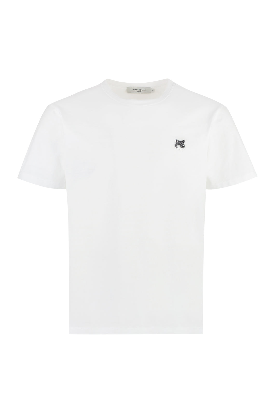 Patch detail cotton t-shirt