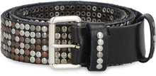 Load image into Gallery viewer, Sil studded leather belt
