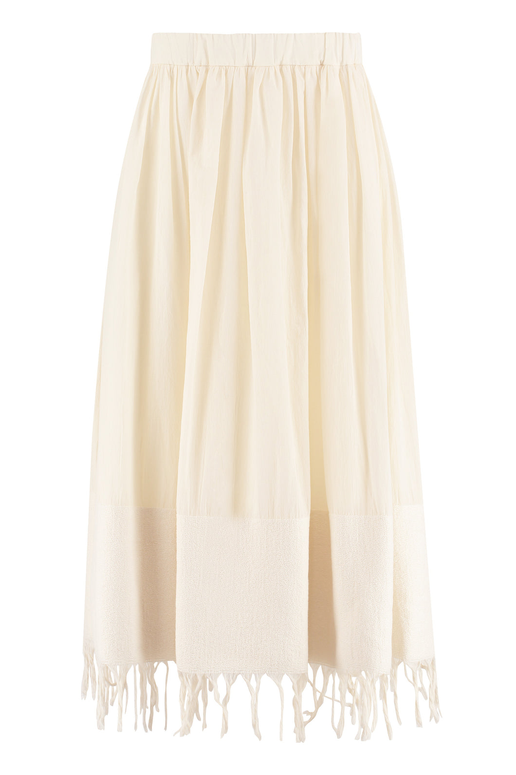 Cotton midi skirt