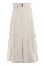 Load image into Gallery viewer, Belted cotton cargo-skirt
