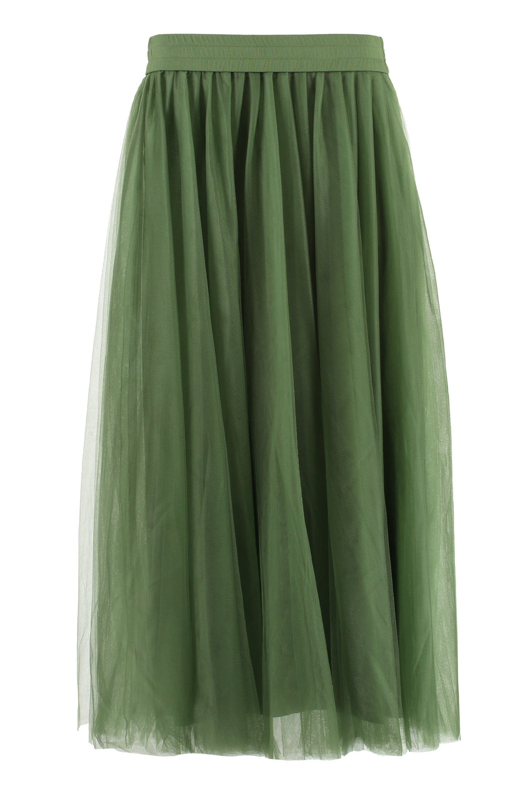 Gathered tulle skirt