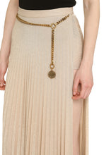 Load image into Gallery viewer, Pleated lurex jersey skirt
