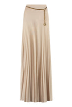 Load image into Gallery viewer, Pleated lurex jersey skirt
