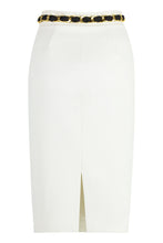 Load image into Gallery viewer, Belted crepe skirt
