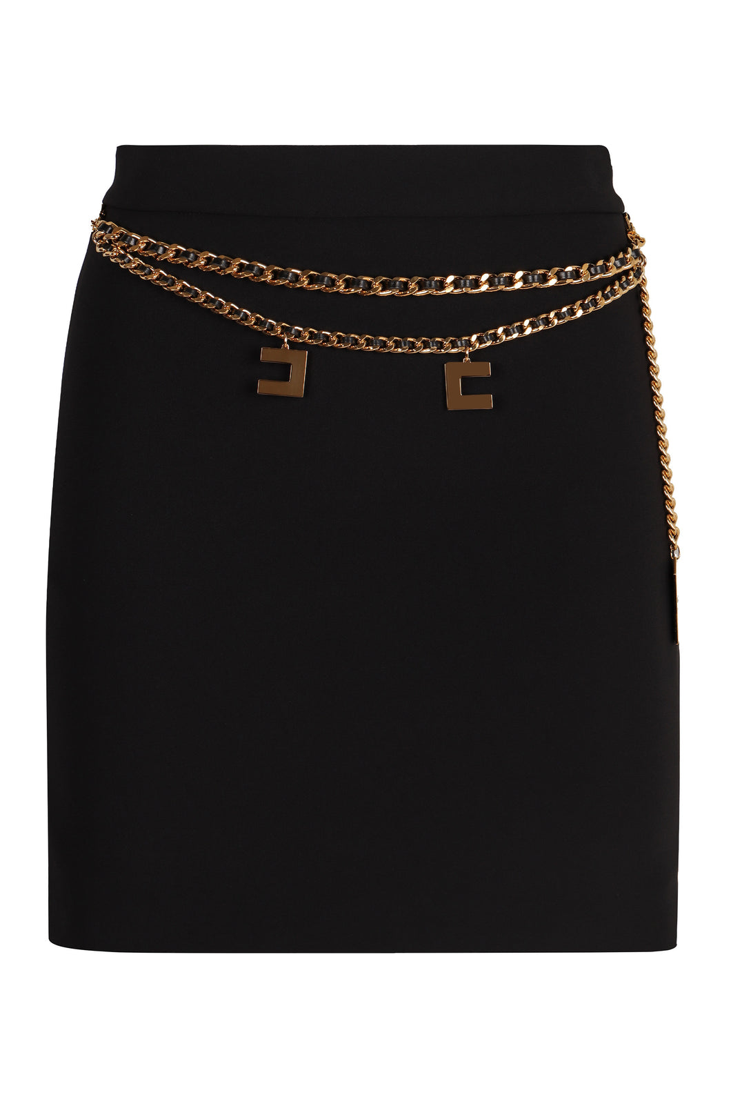 Crepe mini skirt