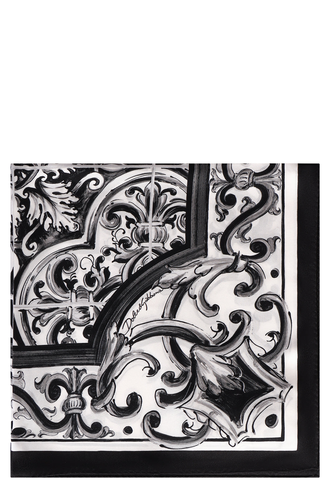 Printed silk scarf