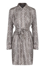Load image into Gallery viewer, Printed silk chemisier dress
