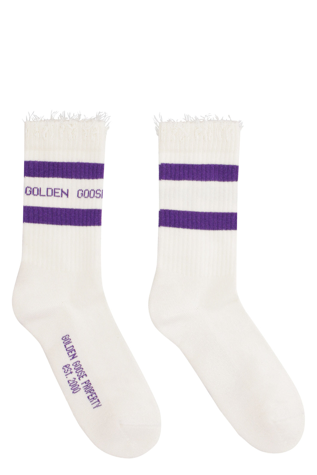 Cotton socks with logo