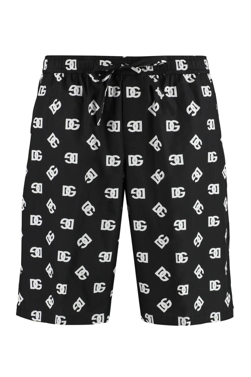 Printed cotton bermuda shorts