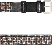 Load image into Gallery viewer, Sil studded leather belt
